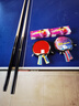 英辉（INVUI）台球杆小头斯诺克黑8球杆分体式16彩中式英式桌球杆 G-03 实拍图