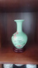傲世景德镇陶瓷器新中式花瓶工艺品客厅摆件酒柜玄关茶室博古架装饰品 豆青釉清荷赏瓶+底座 实拍图