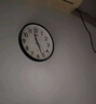 康巴丝（Compas）挂钟客厅钟表 简约钟表客厅石英钟表挂墙时钟 c2877黑色 33.5cm 实拍图
