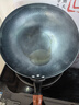 哥思顿章丘炒锅铁炒菜锅圆底无涂层老式鱼鳞款木把34cm 实拍图