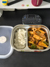 甜浪海饭盒304不锈钢餐盒上班族小学生带饭保鲜保温饭盒可微波炉 两格 实拍图