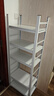 唐辑书架书柜家用落地置物货架学生钢制收纳储物架子 白五层50*30*138 实拍图