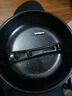 【亏本清仓】韩式麦饭石色不粘锅平底锅铁锅电磁炉不带盖 黑色小煎锅 16cm 实拍图