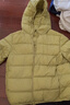 巴拉巴拉童装儿童羽绒服两件套男童女童宝宝冬装连帽外套 绿白色调00341 130 充绒量46g 实拍图