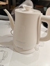 金灶（KAMJOVE） 茶艺专用泡茶烧水壶优雅长嘴电热水壶随手泡开水壶自动断电热水壶煮水壶家用1L 1L T-93（象牙白色） 实拍图