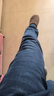 真维斯（Jeanswest）王一博代言牛仔裤男秋冬新款天丝舒适修身直筒高端潮牌休闲裤子男 深蓝【天丝厚款】 38 码(2尺9) 【建议175-190斤】 实拍图
