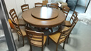 歆菲逸 实木餐桌家用圆形转盘餐桌椅组合吃饭桌中式圆桌餐厅家具桌子 1.6米餐桌+10椅带转盘 实拍图