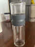 富光双层玻璃杯 高硼硅玻璃泡茶杯子 茶水分离杯 男女士办公水杯240ml 实拍图