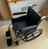 鱼跃(yuwell)轮椅车H051折叠老人轻便旅行手推车钢管免充气胎代步车 实拍图