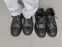 蓝鸥盾劳保鞋男士防滑厨师防砸钢包头防刺安全工作牛皮工地鞋D1069N 43 实拍图