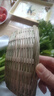 德蒂芙竹编竹篮子竹筐带底座家用水果篮果盘手工竹制品馒头筐点心篮竹篮 （竹青）平底款 直径16厘米 实拍图