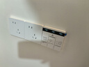 领普E2Pro智能开关mesh2.0自定义屏显按键已接入米家APP语音控制面板 斜五孔-白色(非智能) 实拍图