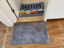 京东京造 吉吉地垫 卫生间浴室地垫吸水防滑门口入户玄关除尘 灰色50x80cm 实拍图