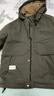 罗蒙（ROMON）秋冬加棉加厚外套男士青年棉衣服休闲连帽工装款防风夹克冲锋衣男 M1091灰绿色 L 实拍图
