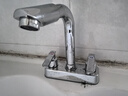 柏温双把洗脸盆菜盆水龙头冷热双孔面盆台盆洗脸盆水龙头卫生间全铜体 可旋转龙头+冷热管 实拍图
