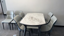 全友家居 现代简约岩板餐桌椅组合吃饭桌子伸缩功能可折叠家用饭桌 实拍图