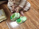 牧童儿童拖鞋夏男宝宝洞洞鞋软底女童卡通洗澡婴幼儿家居鞋奶龙绿130 实拍图