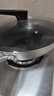康巴赫炒锅不粘锅316L不锈钢炒菜锅32cm蜂窝平底煎炒锅电磁炉燃气灶通用 实拍图