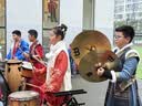 栢启歆汉服头饰流苏步摇发夹耳饰全套古风对夹超仙发饰夹子古装装饰配饰 金丝花发饰套装-耳夹耳钩款 实拍图