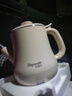安博尔 电热水壶家用电水壶烧水壶便捷电烧水壶小型煲水壶304不锈钢小长嘴手冲咖啡壶功夫泡茶壶HB-K023B 0.8L 卡其色（304无缝内胆） 实拍图