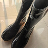 回力男士高中筒雨鞋成人雨靴胶鞋套鞋防水鞋水靴XHL38-B 黑色高筒 46  实拍图