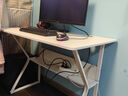 汤能优品电脑桌台式家用电竞游戏桌简约卧室书桌办公学习桌学生写字小桌子 单桌-暖白100*60【C型加固结构】 实拍图