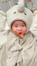 BABYGREAT婴儿浴巾儿童洗澡巾斗篷带帽子新生儿宝宝连帽包巾珊瑚绒吸水速干 实拍图