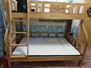 榕匠 橡胶木上下床纯实木双层床高低床男孩女孩上下铺儿童床子母床 爬梯款+5CM椰棕床垫*2 1350mm*2000mm【升级加厚】 实拍图