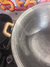 夏老大龟纹生铁锅铸铁炒锅古法无涂层物理不易粘炒锅圆底双耳炒菜锅42cm 实拍图