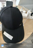 春秋季新款中老年男士帽子户外休闲遮阳三明治帽檐夹心鸭舌棒球帽 黑色 可调节 实拍图