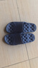 BAIHOU白猴侧漏水防滑按摩镂空男女情侣学生浴室洞洞凉拖鞋 深蓝42-43 实拍图