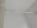 未来式 免打孔阳台伸缩晾衣杆窗帘杆卫生间挂衣凉衣服升缩承重浴帘杆 【白色】增强承重 1.0~1.7米墙距适用 实拍图