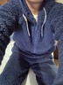 蕉内【王一博同款】绒绒506H羊羔绒睡衣男士家居服连帽情侣套装秋冬季 实拍图