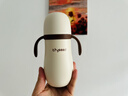 世喜小月龄保温杯316L不锈钢吸管水杯保温奶瓶棕杯套+鸭嘴+直饮吸管 实拍图