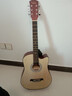 维卡斯（WEIKASI）民谣吉他初学者木吉他单板新手入门练习琴guitar吉它学生男女乐器 38英寸原木色+礼包【初学推荐】 实拍图
