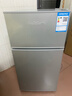 新飞冰箱小型租房用 一级能效冷 藏冷冻两用1-2人家用小冰箱 出租房双门电冰箱办公室两门 26年旗舰 76A128L一级能效【带净味盒】银 实拍图