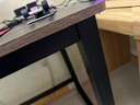 煜柠苑 电脑桌台式家用简约卧室长条桌学生写字学习桌子书台桌办公大桌 加固升级-黑架灰橡木-140*60高74 实拍图