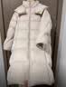 皮尔卡丹（pierre cardin）2026年冬季新款90鹅绒泡芙羽绒服女中长款过膝宽松加厚连帽外套 米白色（新国际鹅绒） S 建议(90-130斤) 新国际鹅绒328g 实拍图