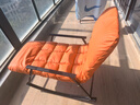 傲蕉摇摇椅成人躺椅懒人沙发单人沙发双人摇椅可坐躺睡卧室阳台午休椅 单人【橙色黑架】冬夏两用可拆洗 可躺可睡 实拍图