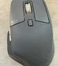 罗技（Logitech）大师系列 MX Master 3S 无线蓝牙鼠标 人体工学 办公 静音鼠标 高端 石墨黑 带无线接收器 实拍图