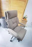 顾全电脑椅工学椅家用可躺办公椅按摩加热老板椅环保真皮C570H金咖皮 实拍图