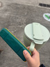京东京造 泡面碗 上班族304不锈钢饭盒小学生双层防烫1.3L绿色 配筷勺 实拍图
