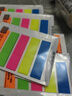 晨光（M&G）文具1000张荧光透明便利贴索引标签贴小条高颜值5色文件标记书签贴49*12mm办公用品10包开学 实拍图