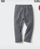优衣库婴幼儿宝宝摇粒绒紧身裤打底裤内里加绒裤478432 478432/08深灰色 90 实拍图