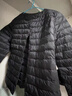 鸭鸭（YAYA）佟丽娅同款轻薄羽绒服女新款冬季短款圆领内胆修身时尚薄外套男 黑色【女款无领】 M 【建议90-100斤】 实拍图