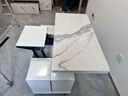 我爱川威可升降茶几餐桌两用现代简约家用客厅小户型多功能折叠移动茶几桌 包安装【雪山白岩板+白柜体】 100*50cm 实拍图