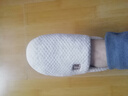 京东京造【厚底防滑】棉拖鞋男士冬季室内居家毛拖保暖全包冬日白40-41 实拍图
