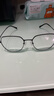 依视路（ESSILOR） 钻晶系列高清耐磨防蓝光近视超薄镜片专业配度数眼镜架男女镜框 钛+金属-全框-4023BK-黑色 镜框+依视路膜御防蓝光1.56现片 实拍图