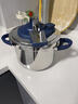 膳魔师高压锅压力锅单手开合安全防爆304不锈钢灶具通用年会礼品送礼 海王星蓝-黄金容量 22cm 6L 实拍图