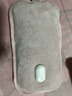 彩虹热水袋暖手宝充电暖宝宝暖水袋注水暖手袋热敷暖肚子 粉色 实拍图